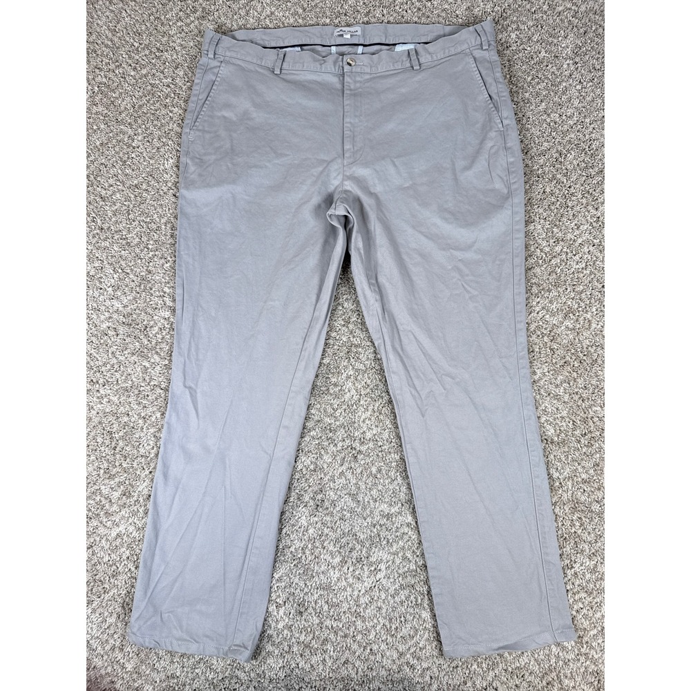 Peter Millar Pants Mens 42 Gray Chino Crown Pilot Twill Classic Business Casual